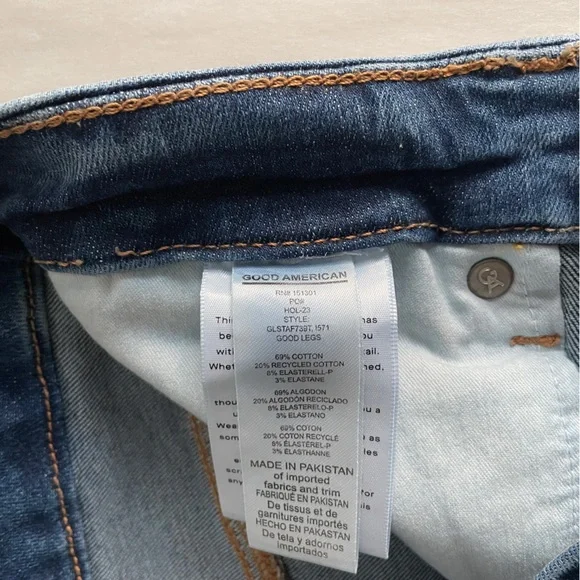 Good American Women's Straight Leg Jeans in Medium Blue - Picture 11 of 12